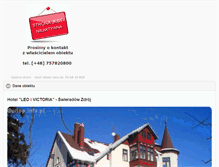 Tablet Screenshot of leohotel.wswieradowie.pl